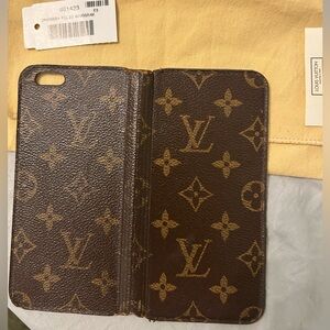 Louis Vuitton iPhone folio - authentic - use for older phone or upcycle!